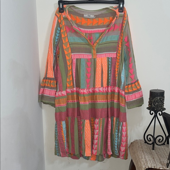 Vibrant Multicolor Women's Dress - Picture 1 of 8